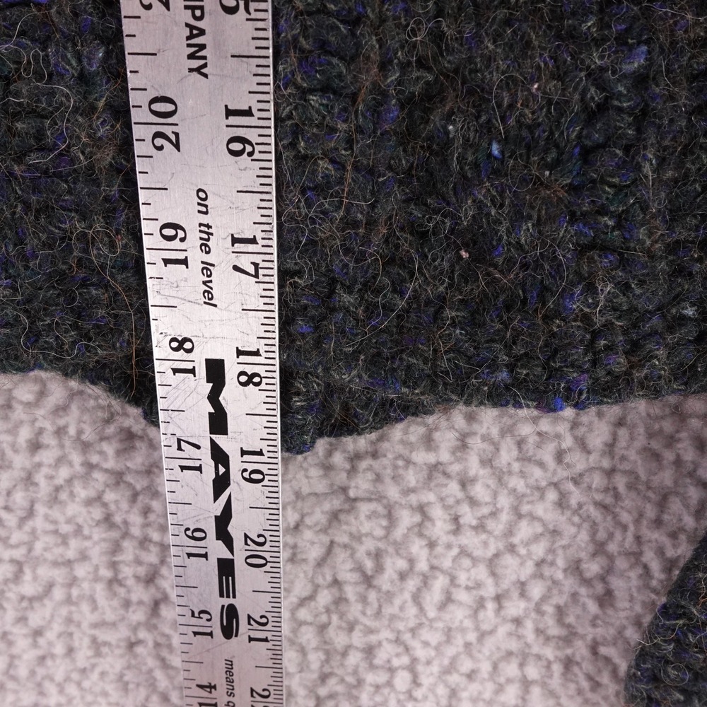 Vintage LL Bean Alpaca Wool Blend Cardigan Sweater Made in Italy Charcoal Grey M - Picture 5 of 7